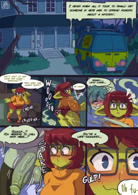 Title: Searching for clues in Mia's Haunted House porno comics