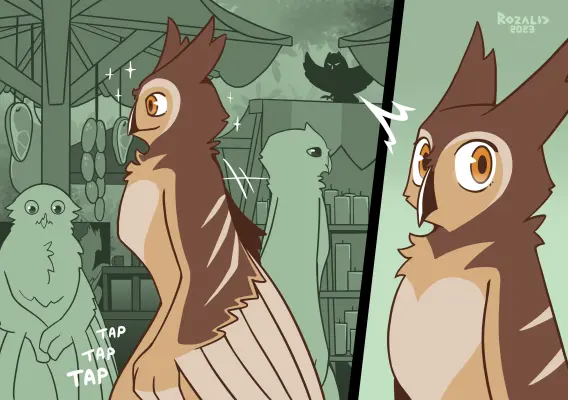 Kinky Owls: Bondage porno comics