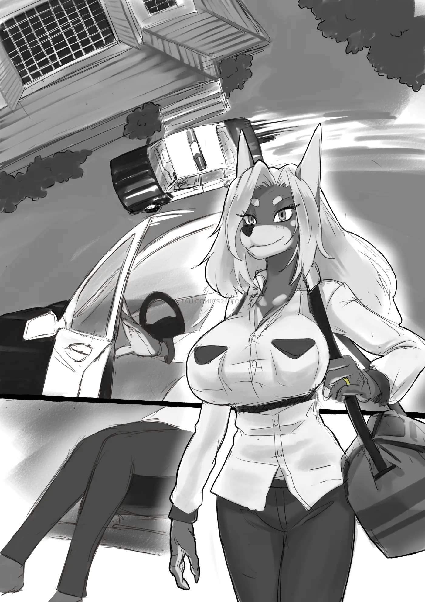 Watch porn comics Dobermom 2 uncensored for free