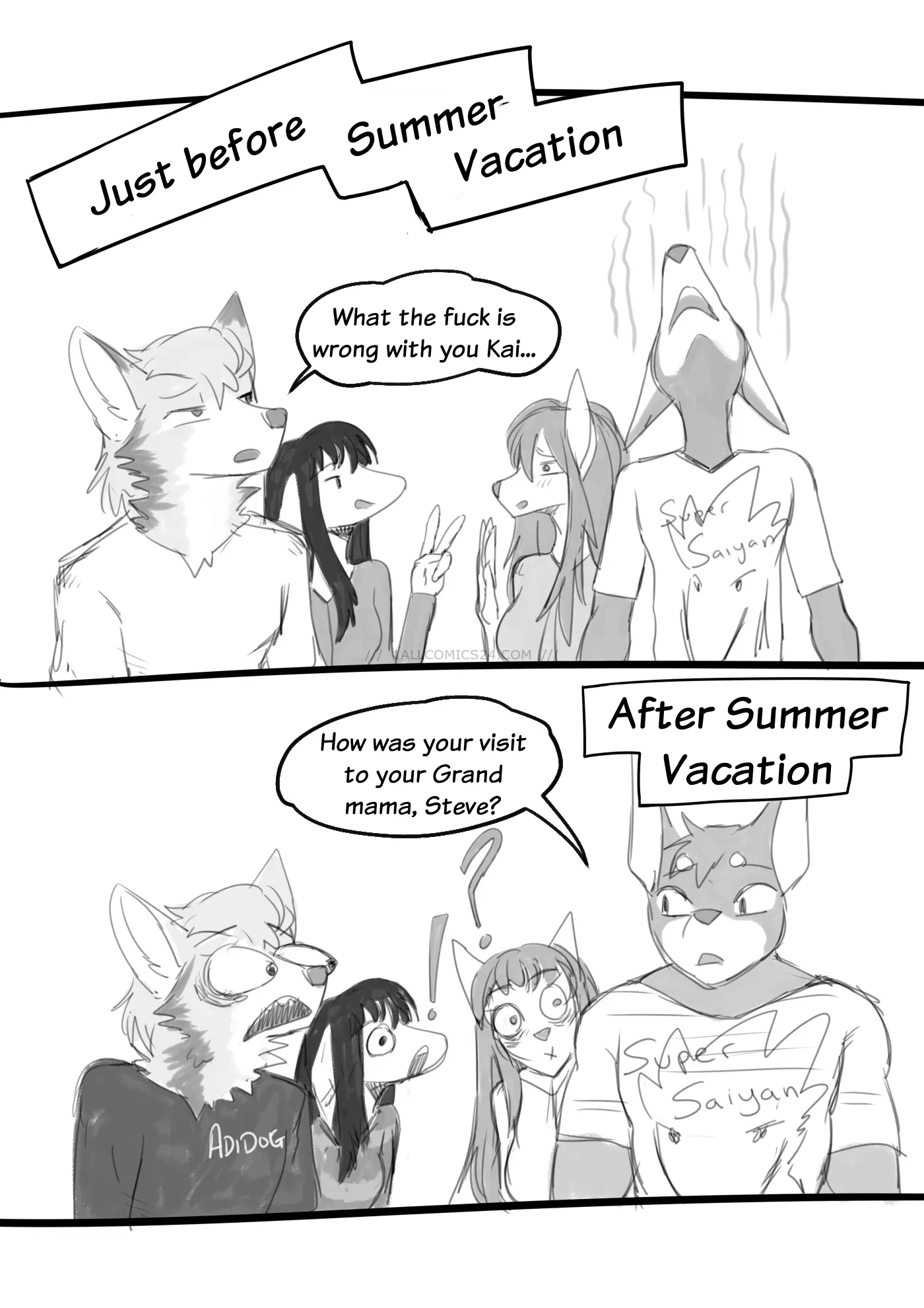 Watch porn comics Dobermom 2 uncensored for free