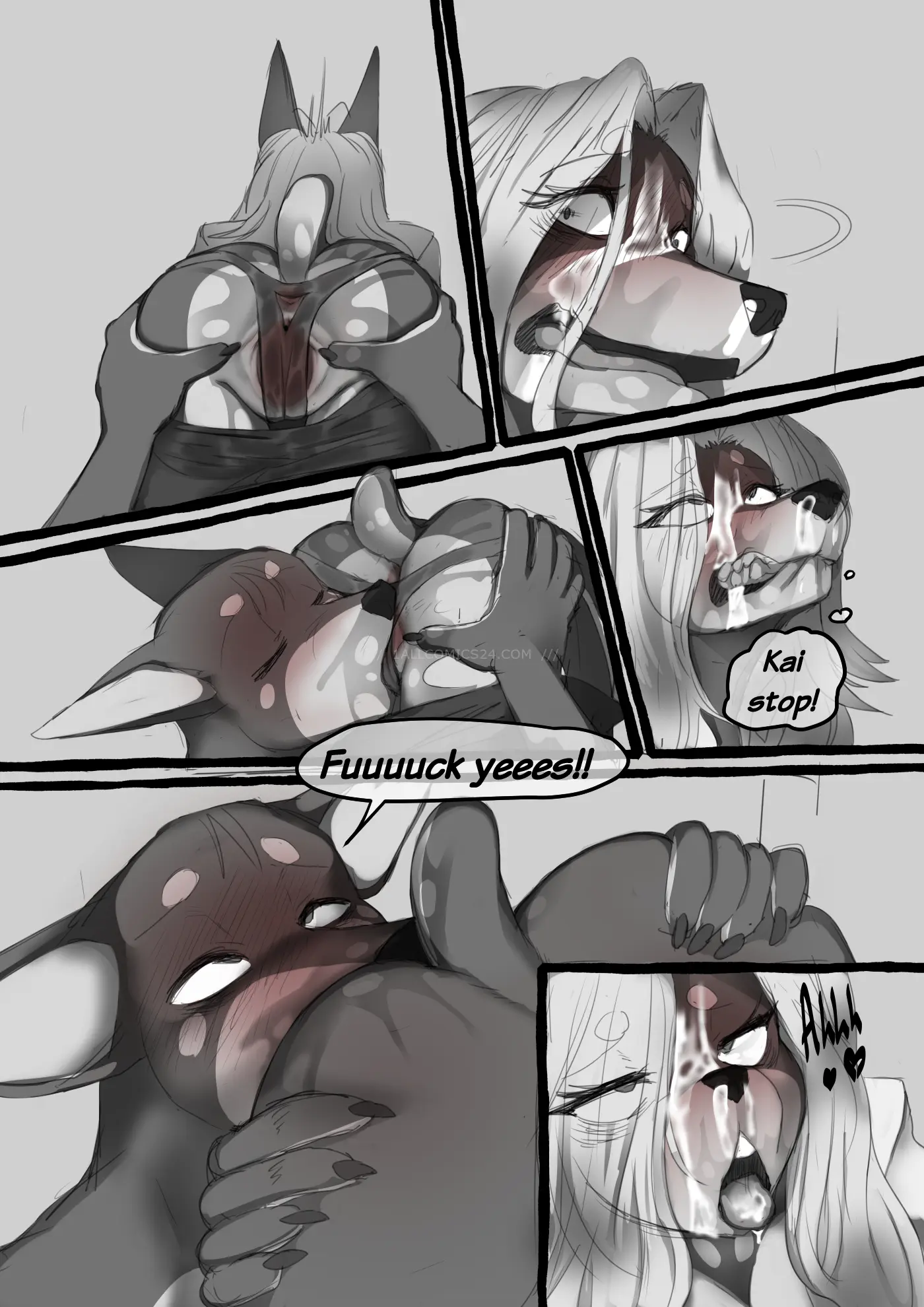 Watch porn comics Dobermom 2 uncensored for free