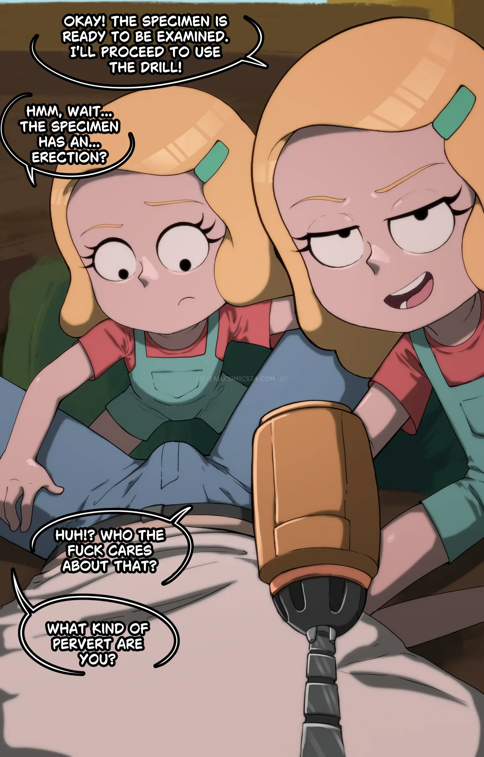 Watch porn comics Double Beth uncensored for free