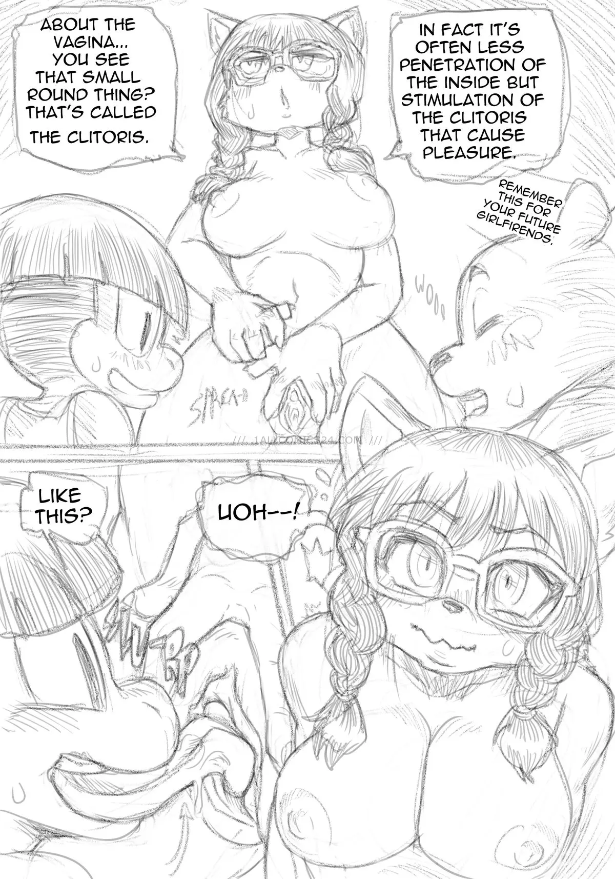 Watch porn comics A+ Education uncensored for free