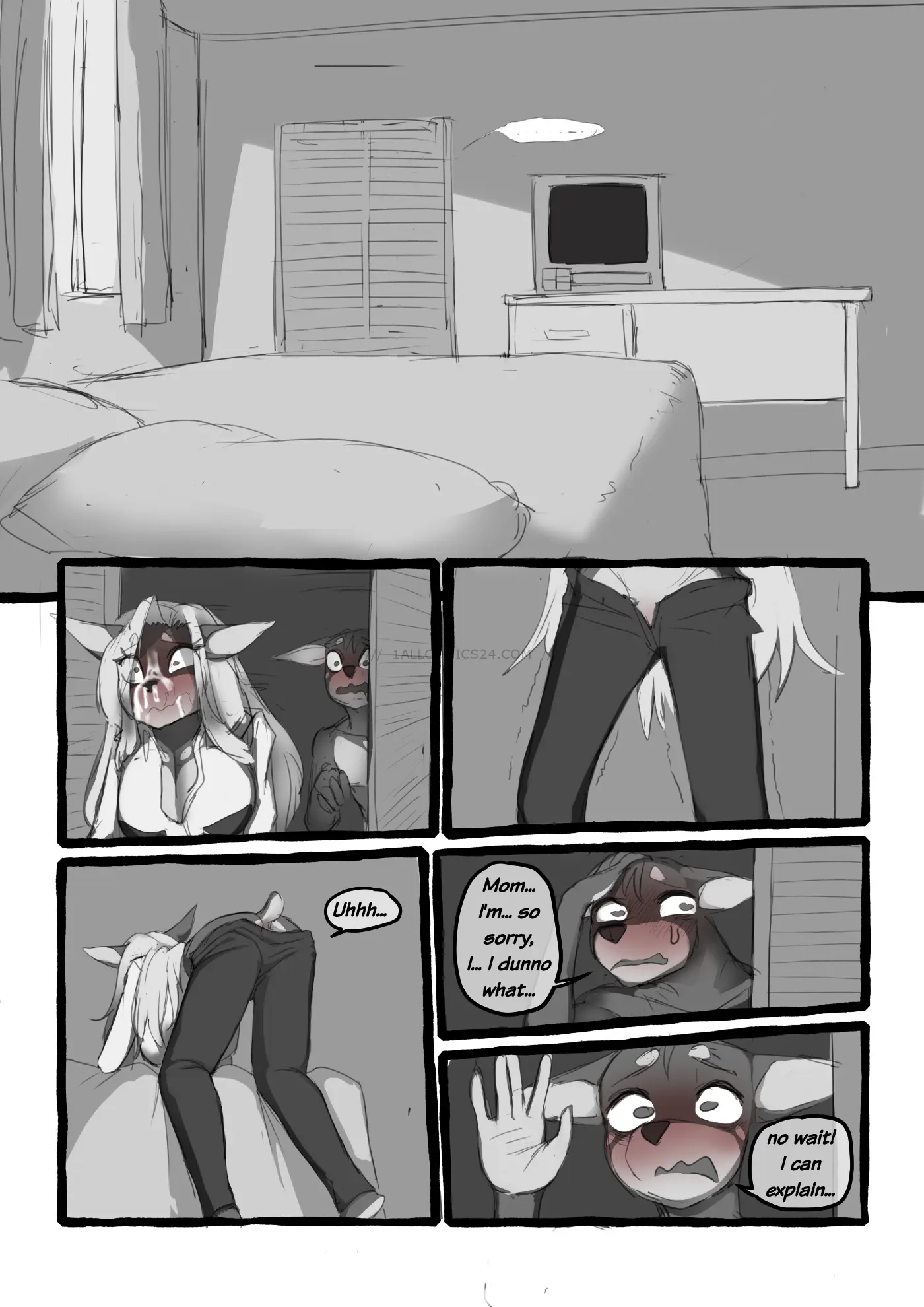 Watch porn comics Dobermom 2 uncensored for free