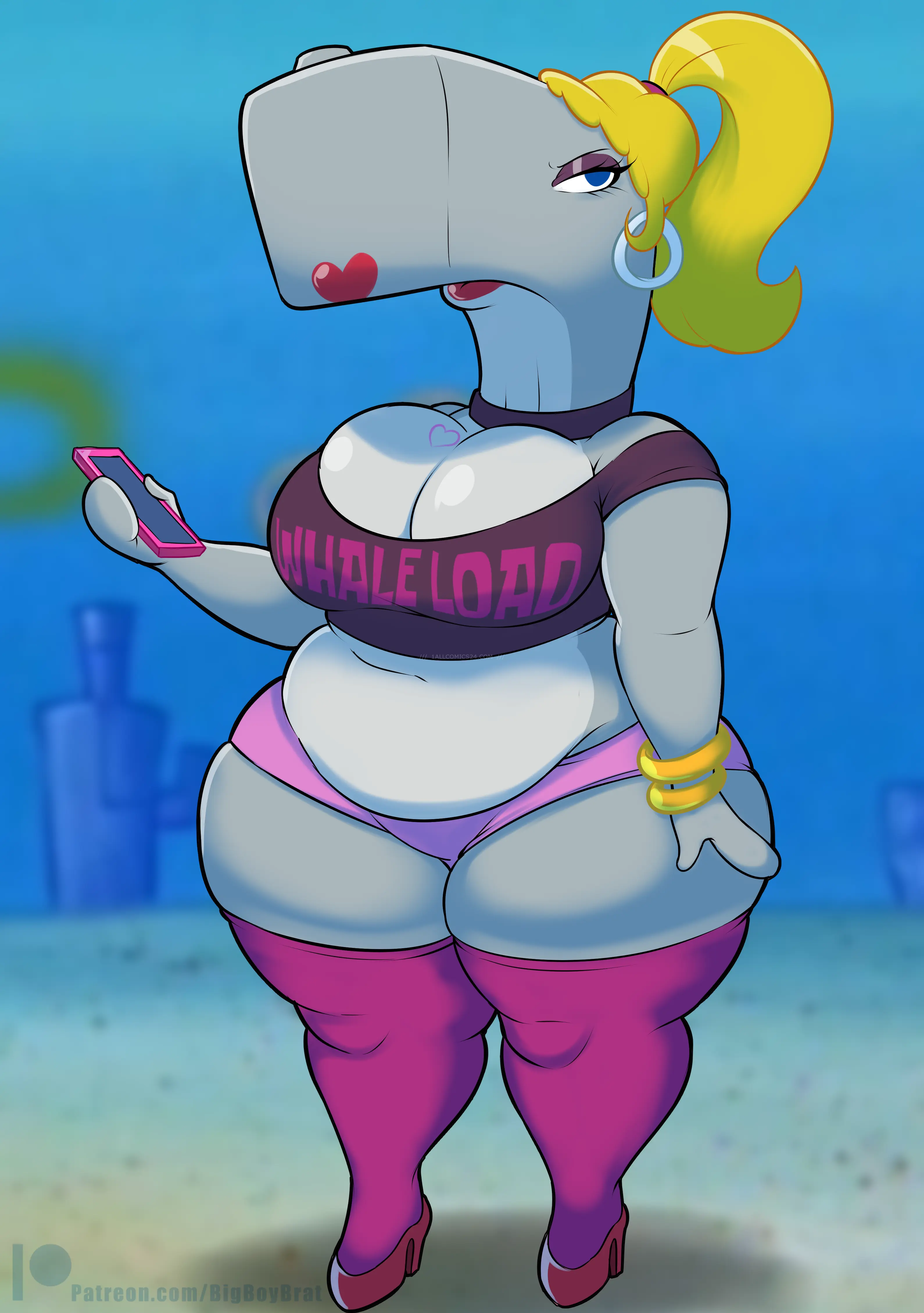 Watch porn comics Pearl x Spongebob uncensored for free