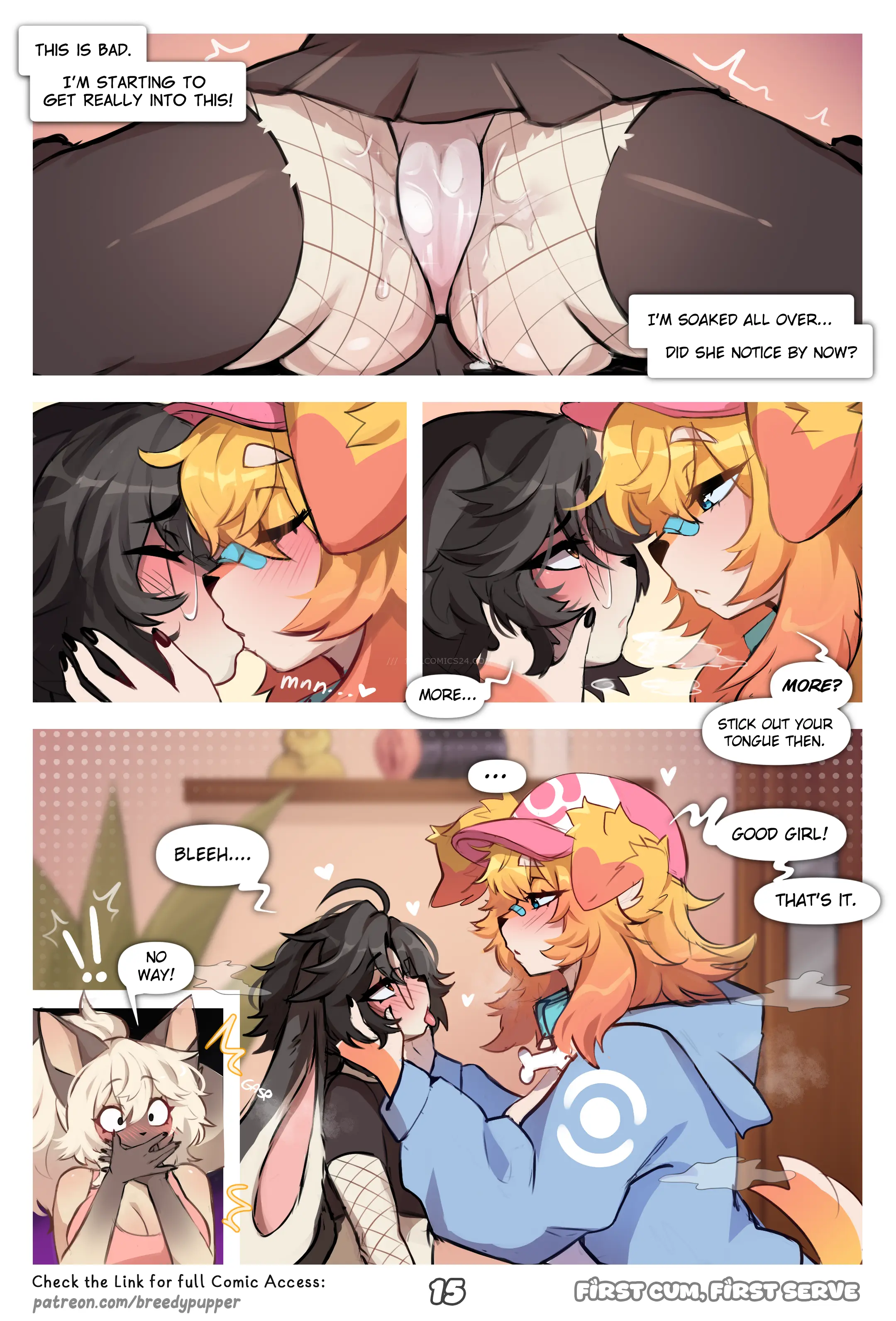 Watch porn comics First Cum, First Serve! uncensored for free