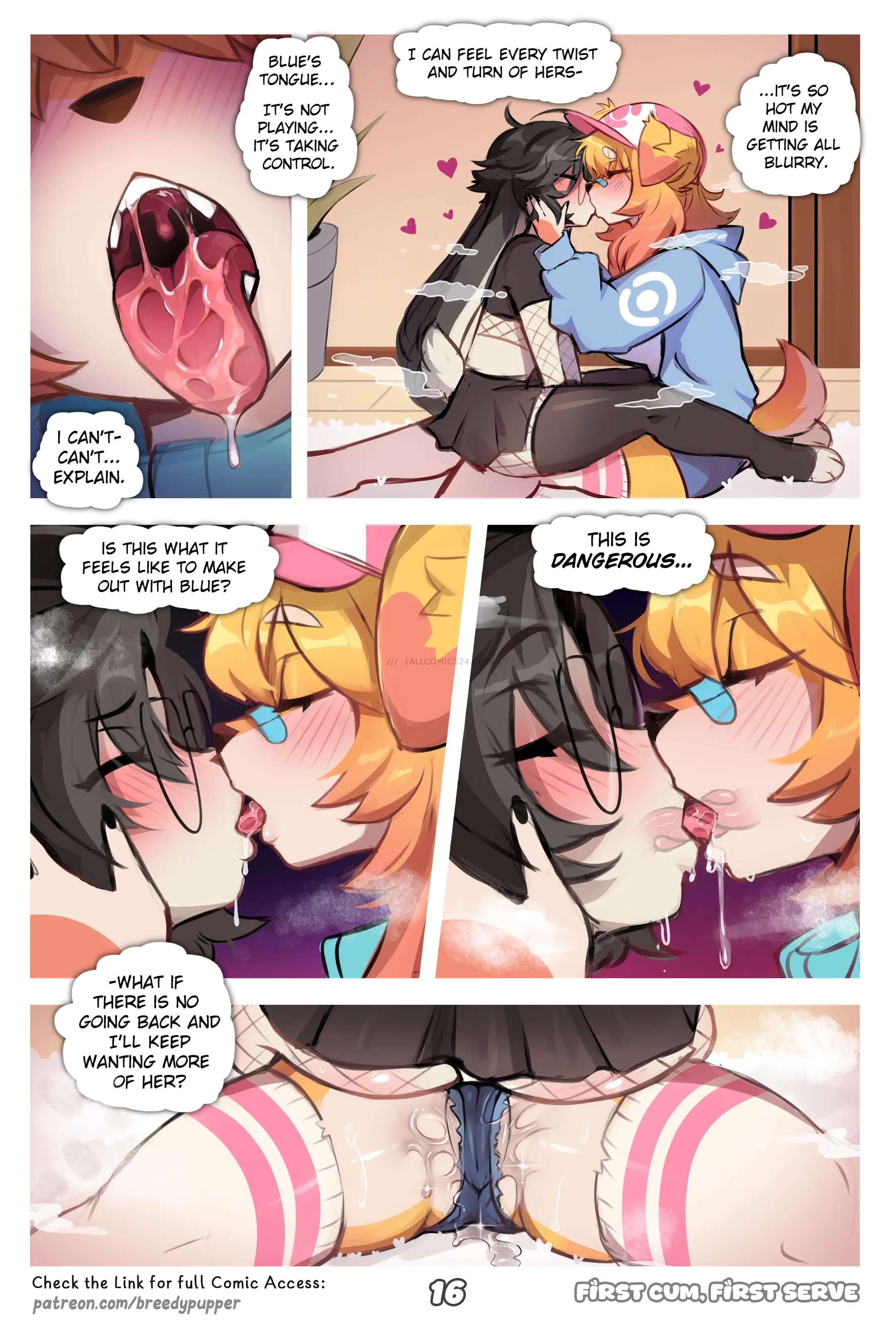 Watch porn comics First Cum, First Serve! uncensored for free