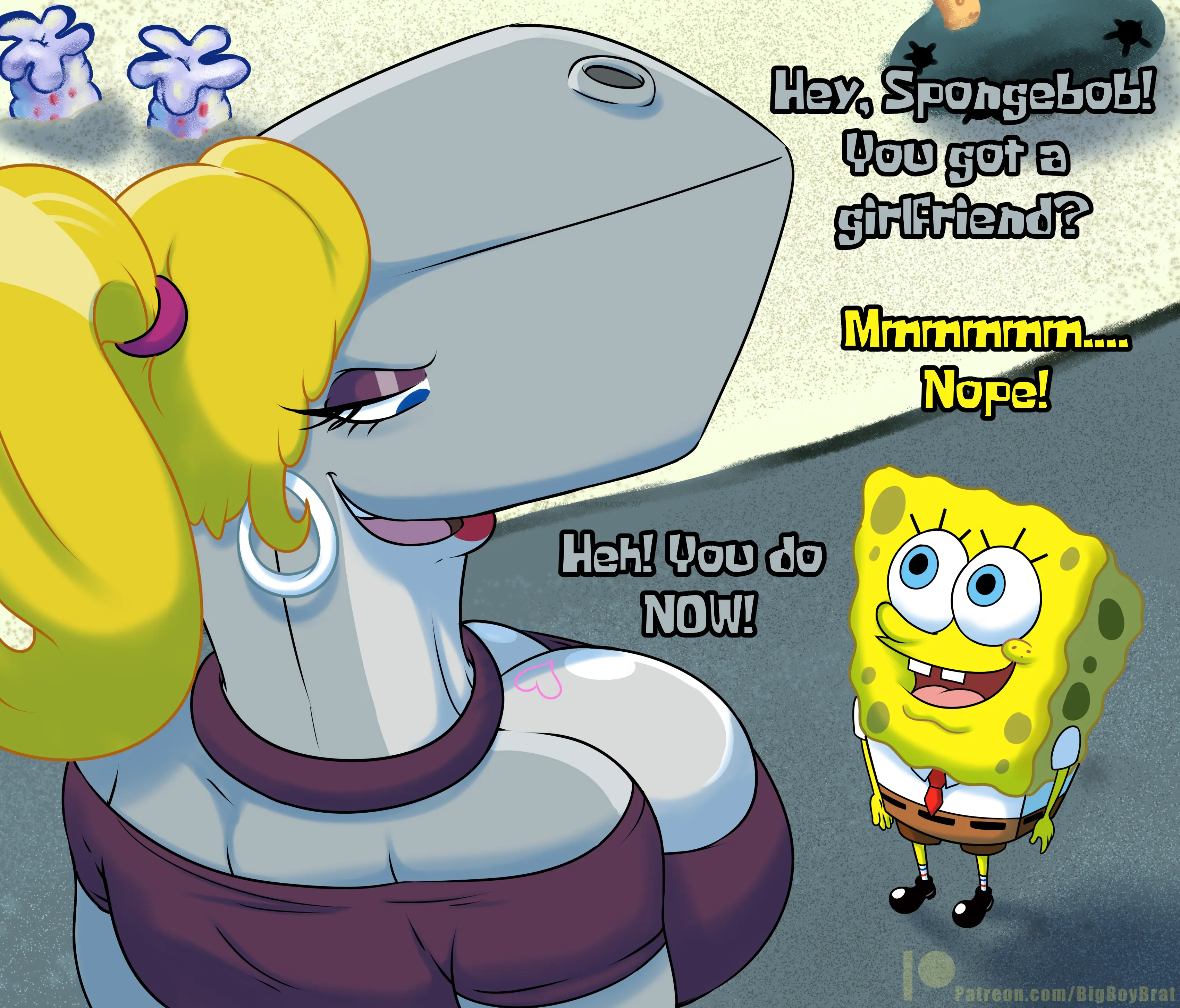 Watch porn comics Pearl x Spongebob uncensored for free