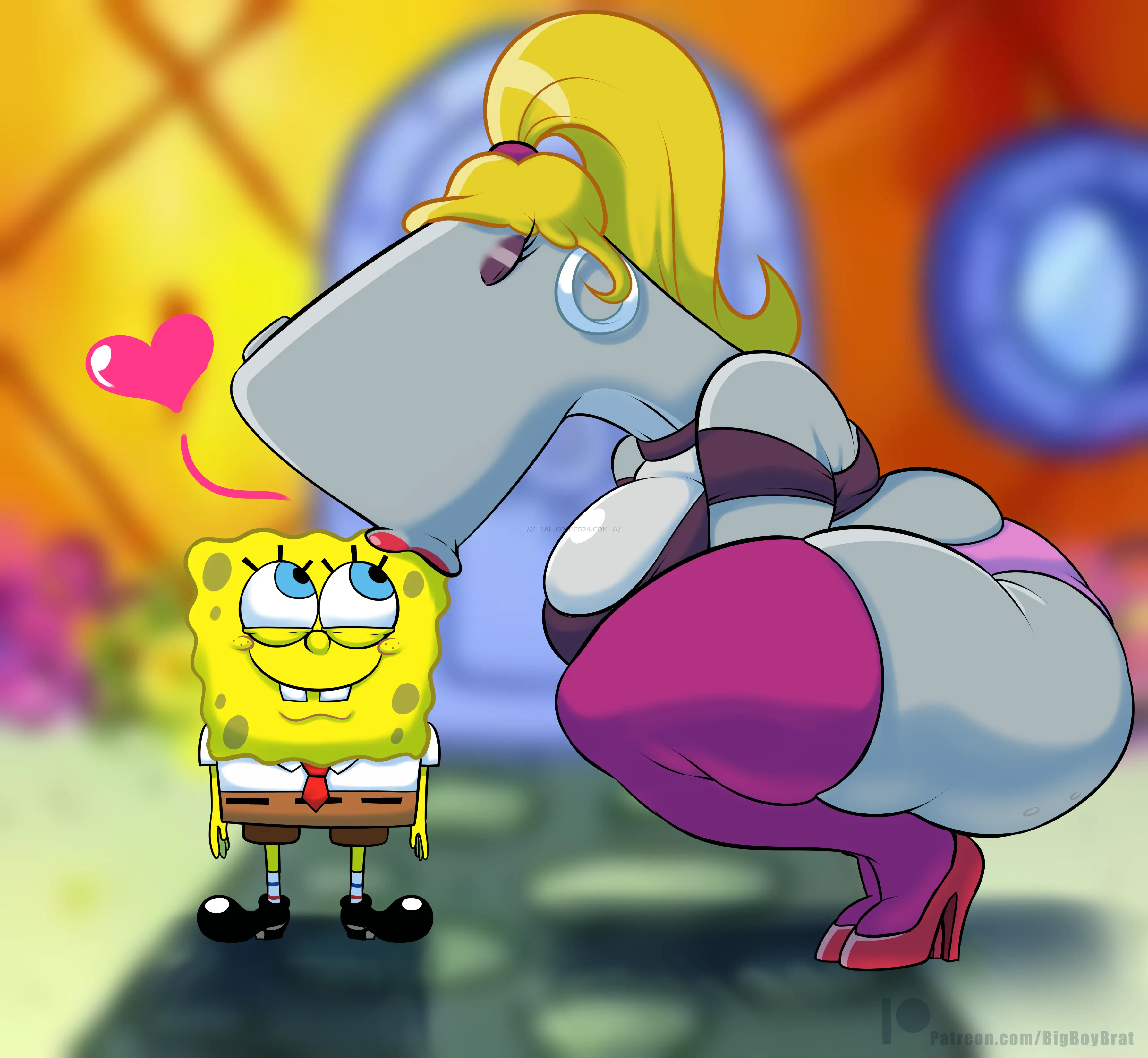 Watch porn comics Pearl x Spongebob uncensored for free